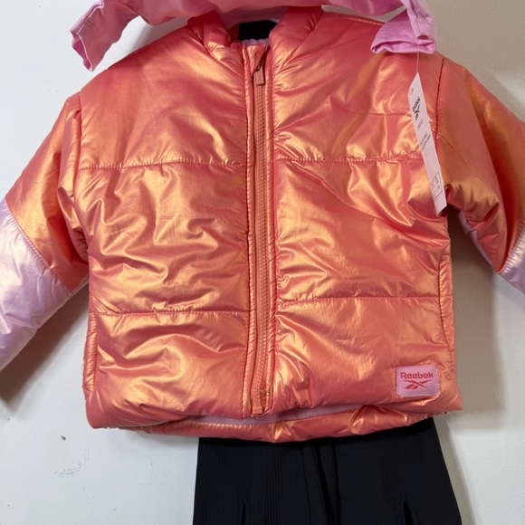 Reebok Pink and Orange Kids Matching Set - Picture 6 of 8